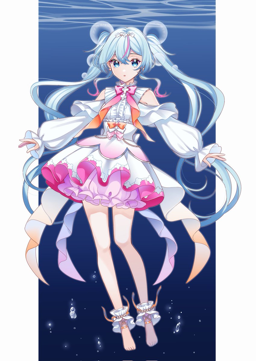 初音ミク 絵文字3つでデザインするやつ 🪼🫧💠