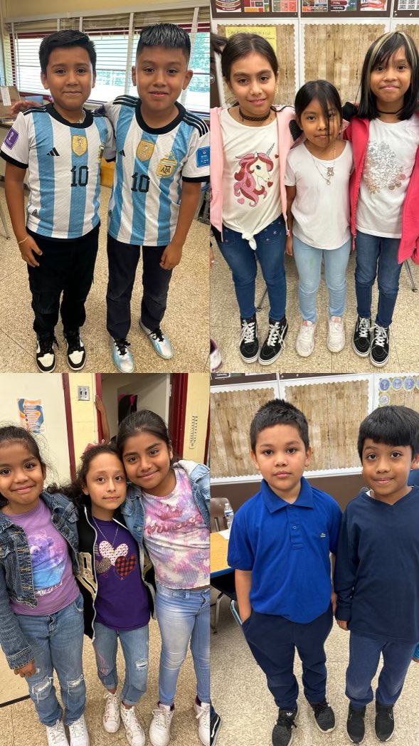 We were twinning it up today as part of <a href="/LewisdaleLions/">Lewisdale Elementary</a>  Attendance Awareness Spirit Week.