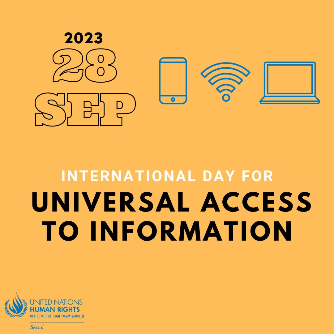 Access to information is a fundamental human right. #DPRK must stop arresting and detaining its citizens for merely seeking information, watching movies or listening to songs from outside the country. #AccessToInfoDay