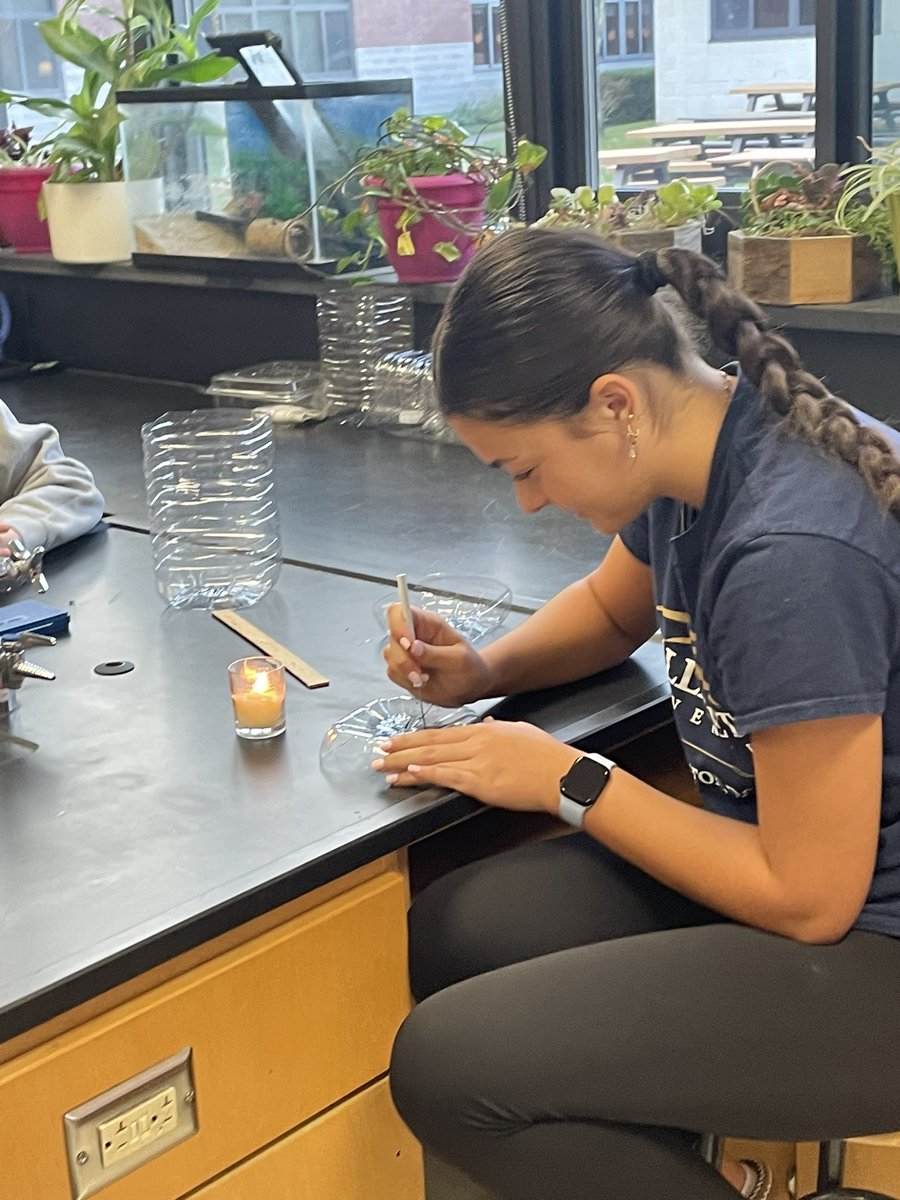 DisneySciNerd's tweet photo. Ecocolumn construction day in APES! Our chambers are cut and filled- time to plant our seeds tomorrow 🌱 #bhsscience #apes #ecolumns @barnegathighschool https://t.co/34mJKEItrr