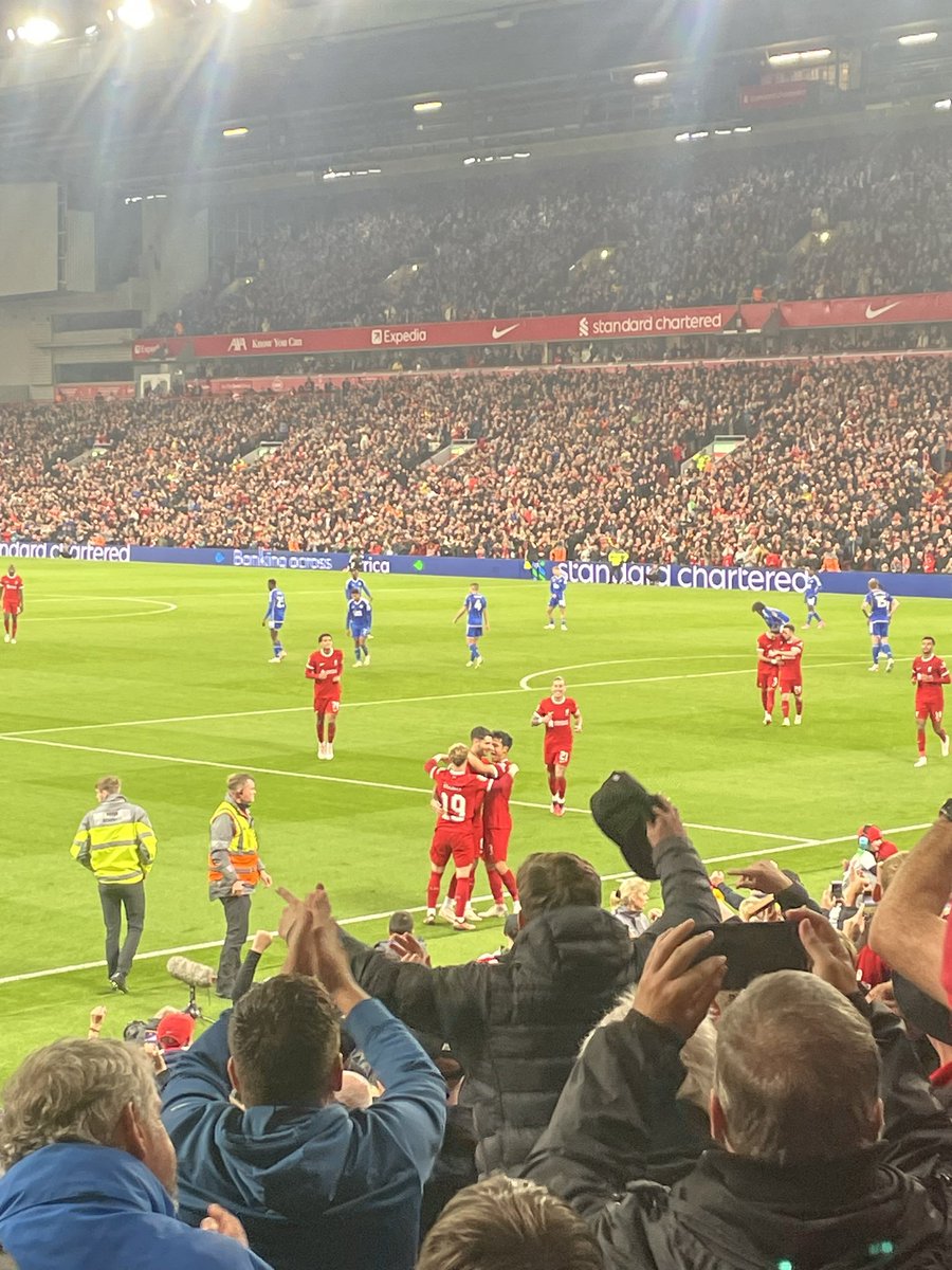 Felt good to be back at Anfield and see the Red Men.