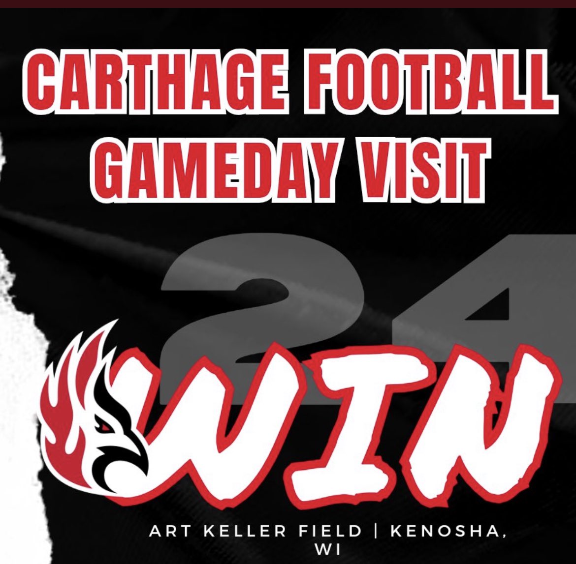 Excited to have a game day visit invite to  Carthage college ‼️

Thanks @JacobIodence for the opportunity ‼️