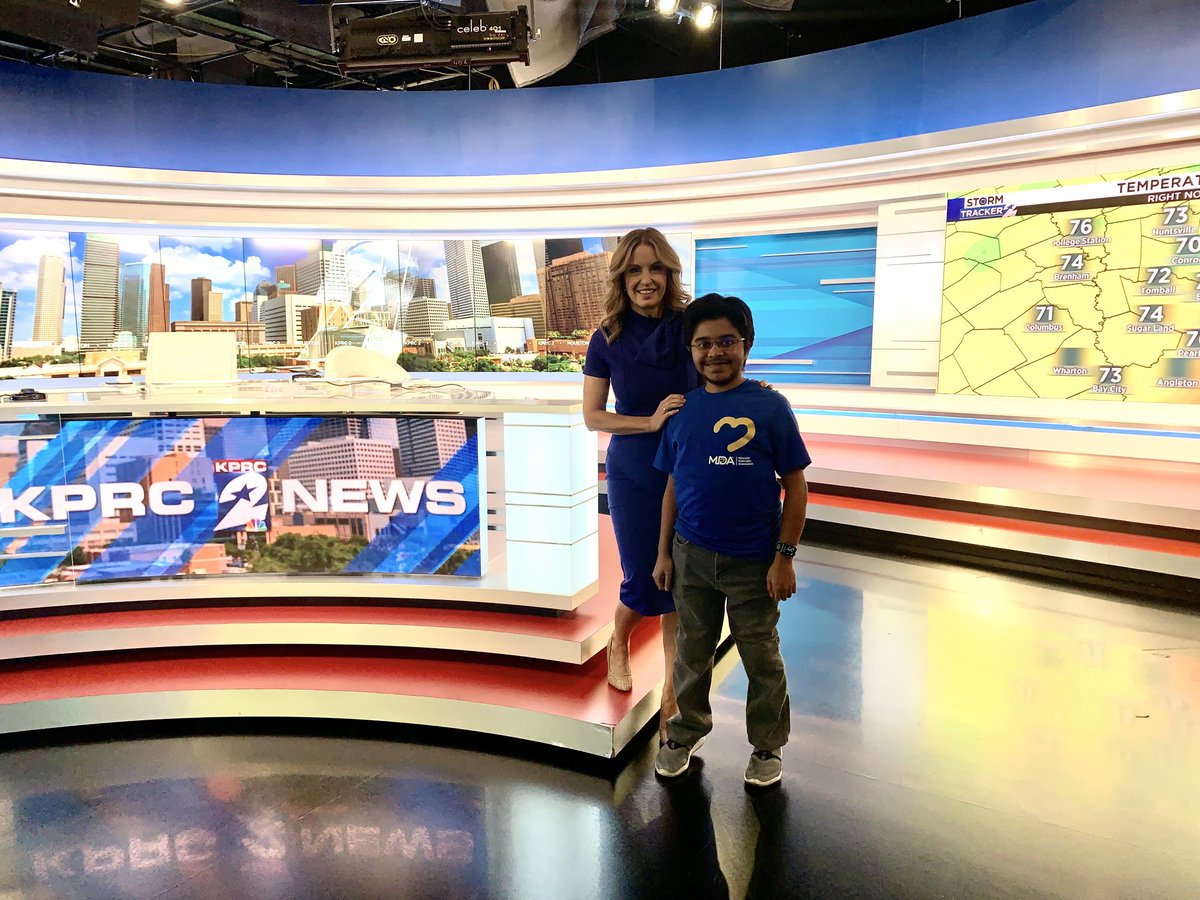 MGSportsTalk's tweet photo. Thank you @KPRC2 for having me on this morning to share my story and being an ambassador for the Muscular Dystrophy Association @MDAorg! Nice to meet you @KPRC2Amy!
Thank you @newswithshivani
Appreciate the support of MD awareness month💙
Go support at https://t.co/dSeqwg1aTD https://t.co/xxu2kXb6E3