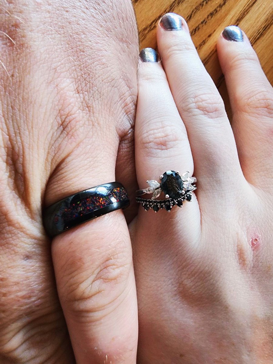 RedQueensChaos's tweet photo. Today was our day! Almost everything that could go wrong did go wrong, but I still got to marry the best man I’ve ever known. I am so excited to do life with you, @PreeceGaming. https://t.co/x9npvFWCfY