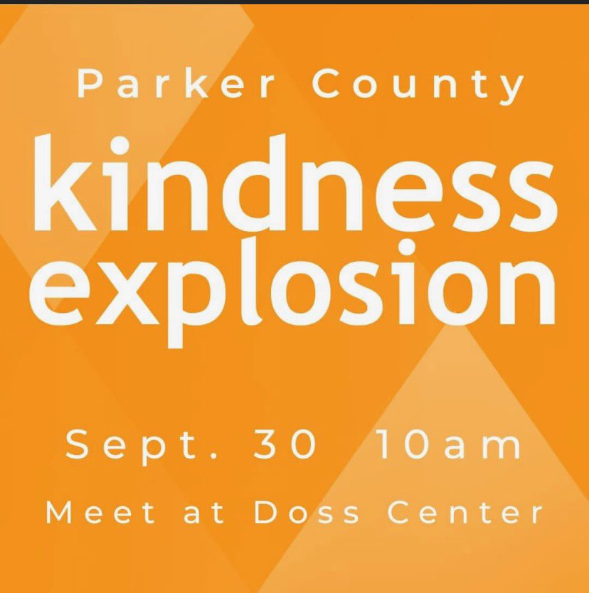 fbc_millsap's tweet photo. Don’t forget about the Community-wide Kindness Explosion on Saturday. Meet at the Doss Center in Weatherford and NOT at Greenwood. 10am to noon, then we’re going back to Greenwood for pizza after. 🍕🍕 https://t.co/HsrRVQsQEg