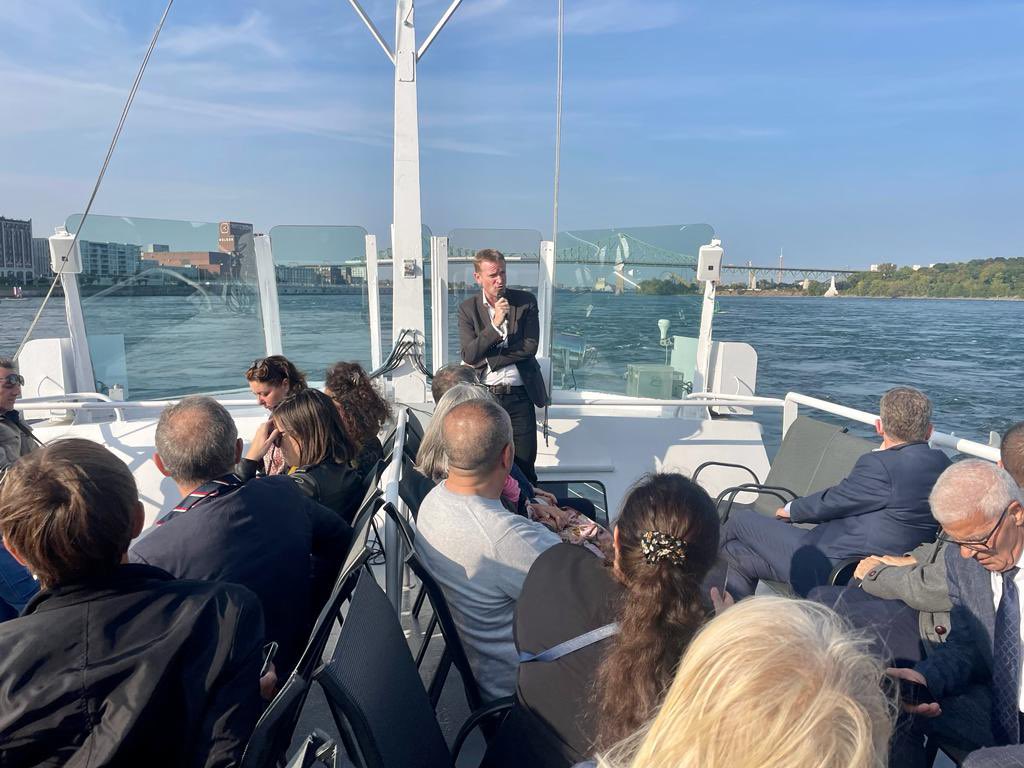 .<a href="/jbaudry/">Julien Baudry</a> du #PortMTL a commenté l’économie et les enjeux portuaires du port. Le #PortMTL est l'un des ports les plus importants de l'Atlantique Nord pour le trafic et le transport de conteneurs intelligents afin de réduire significativement l’empreinte carbone