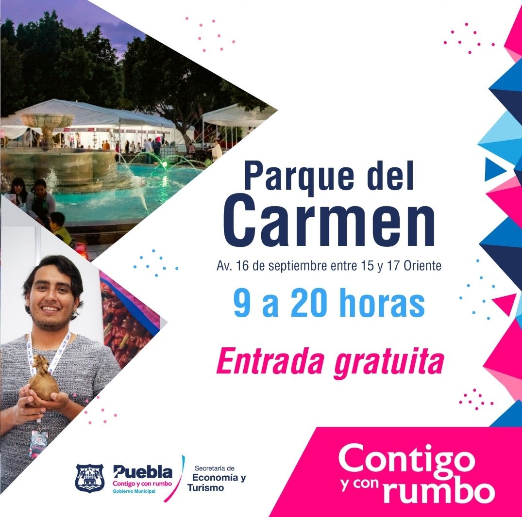 DesaEcoPue's tweet photo. Te invitamos a participar en la tercera edición del #FestínPoblano de 2023.

Asiste con tu familia y amigos a disfrutar de actividades artísticas y productos de diversos municipios en un mismo lugar.
🗓️ 30 de septiembre y 01 de octubre
📍 Parque de El Carmen

#ContigoYConRumbo https://t.co/9MScfmOGwb