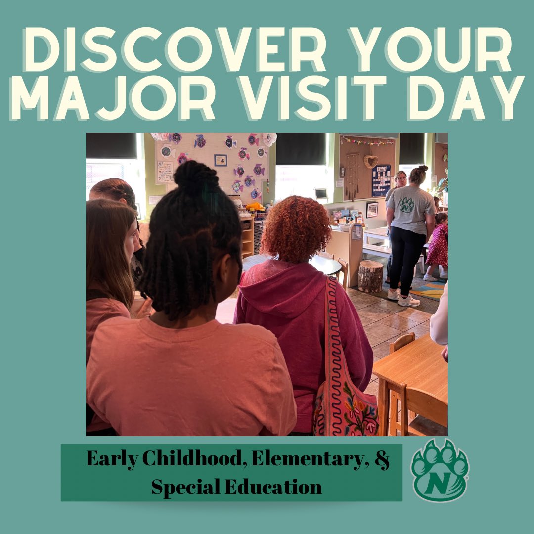 What a great day exploring the @NWMOSTATE School of Education! These prospective Bearcats didn’t want to leave the Horace Mann Lab School or Leet Early Childhood Center (for obvious reason 😉)! We love our top tier Professional Education program 💚 #futureteachers #collegevisit