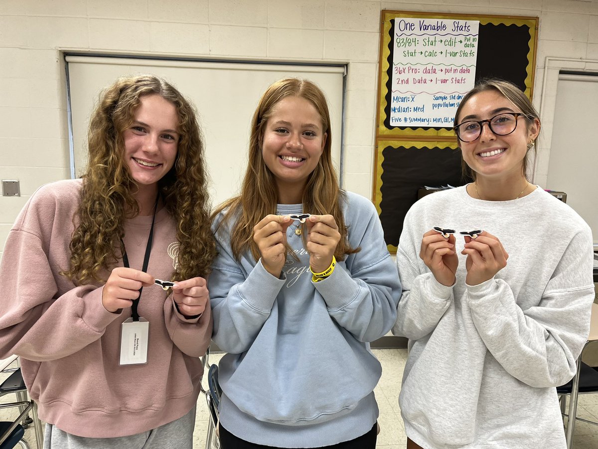 JT_GirlsGolf's tweet photo. Big thanks to @JolietWestAD for speaking to us on the mental side of sports today!  The girls and coaches really enjoyed it!  3 girls received their Eagle Jibbits today from @natoc02 and Nina found @barbie1368 on the wall of fame😊. We are ready for @IHSA_IL  Regional tomorrow! https://t.co/yvaRzvS98u