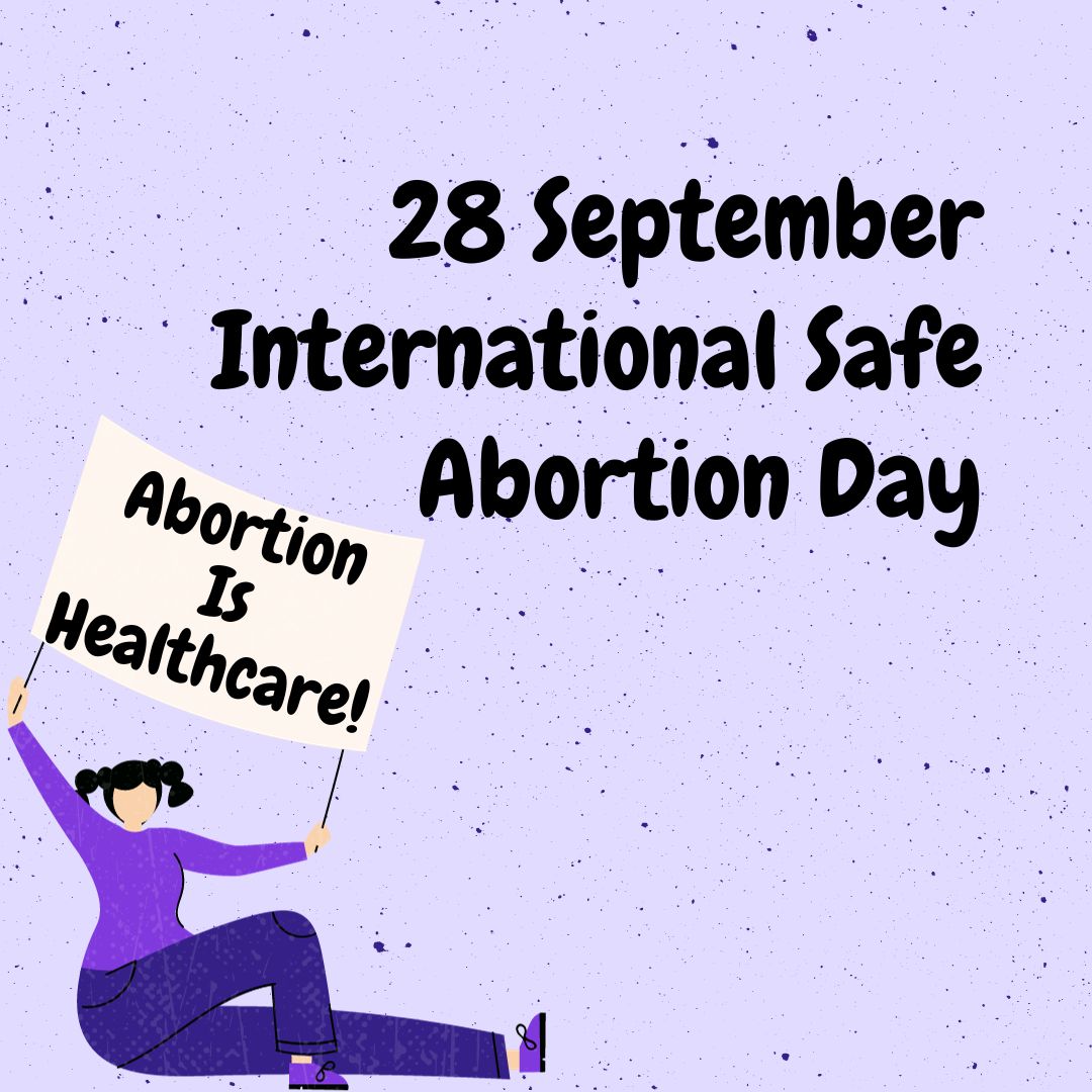 Today is International Safe Abortion Day. 
Today. 
Tomorrow. 
Next Month. 
Next Year. 
Every day we will continue to advocate for safe, legal, accessible, and affordable abortion care. 

#ISAD #UnstoppableMovement #AbortionSolidarity #Sept28