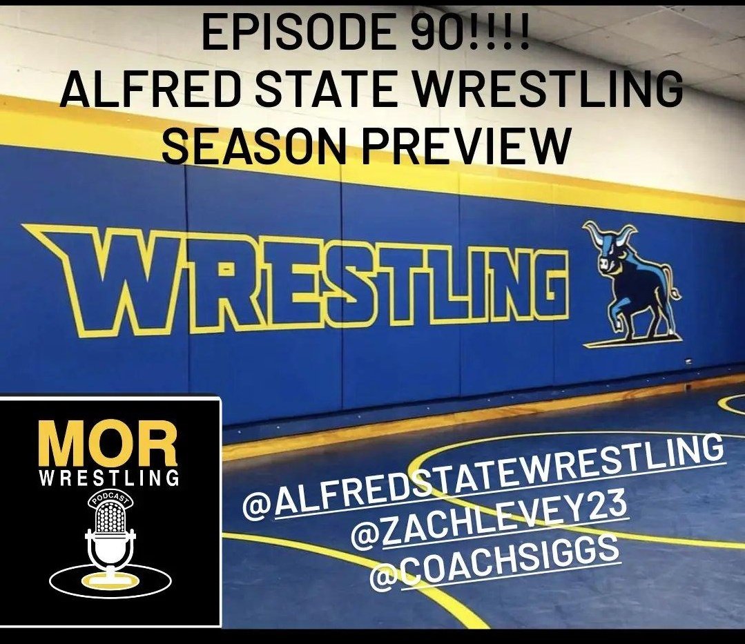 MorWrestling's tweet photo. Just hit Episode 90!!! Brought on @AlfredWrestling @CoachSiggs and Zach Levey on for the season preview episode featuring the Ox Gang!! 
Give it a listen and give it a share! https://t.co/L5sPLKtRpb https://t.co/mBGIhUYseQ