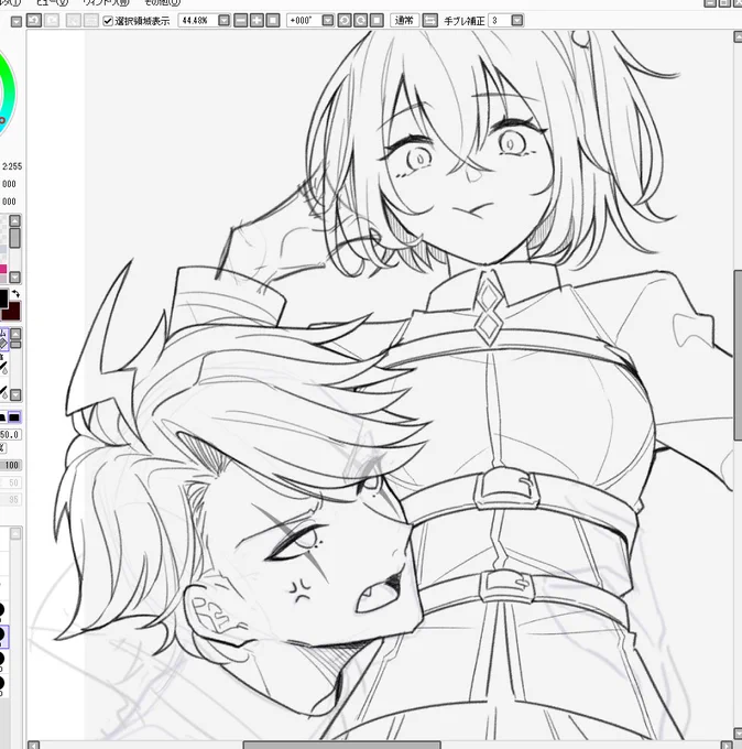 若モリ君初描きしてるぅ 