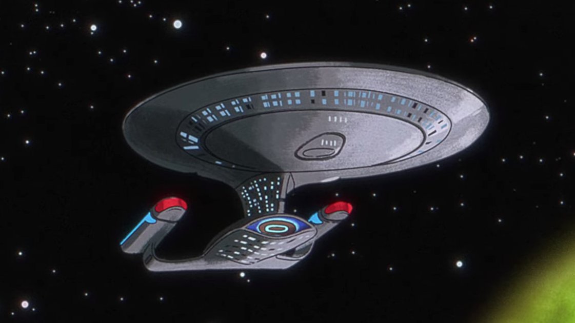 Enterprise Animation The USS ENTERPRISE-D, the