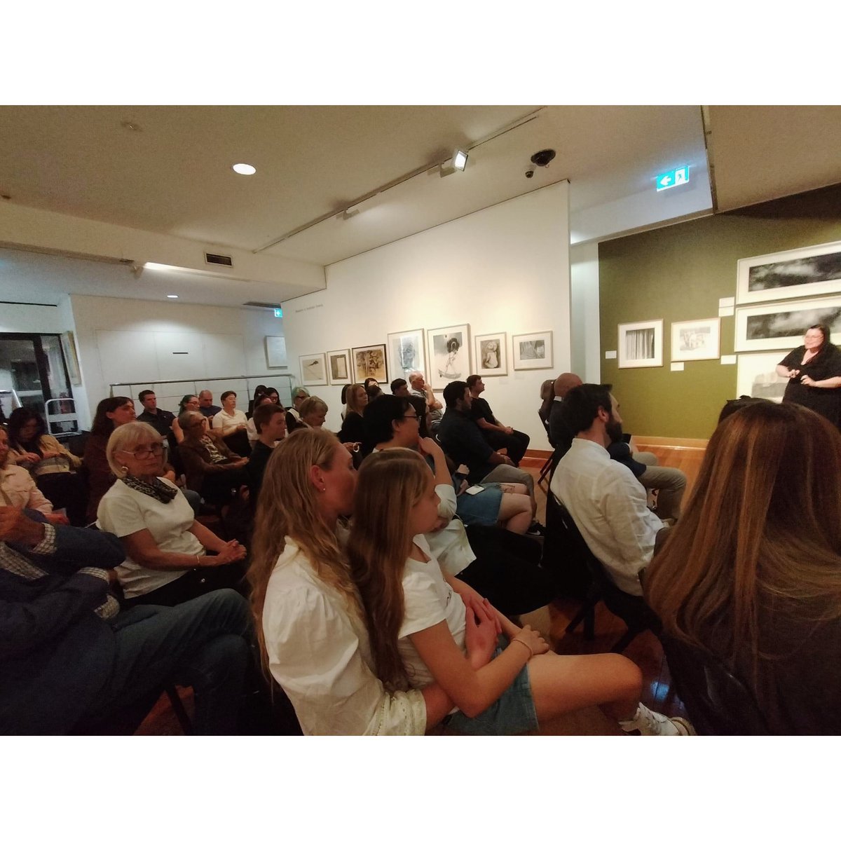 Jess Kirkness' book launch at @Macquarie_Uni art gallery was a full house with guests from Deaf Content, MQ staff, students, friends, and family. All the available books were sold and it was the nonfiction top seller at Macquarie Harry Hartog! allenandunwin.com/browse/book/Je…