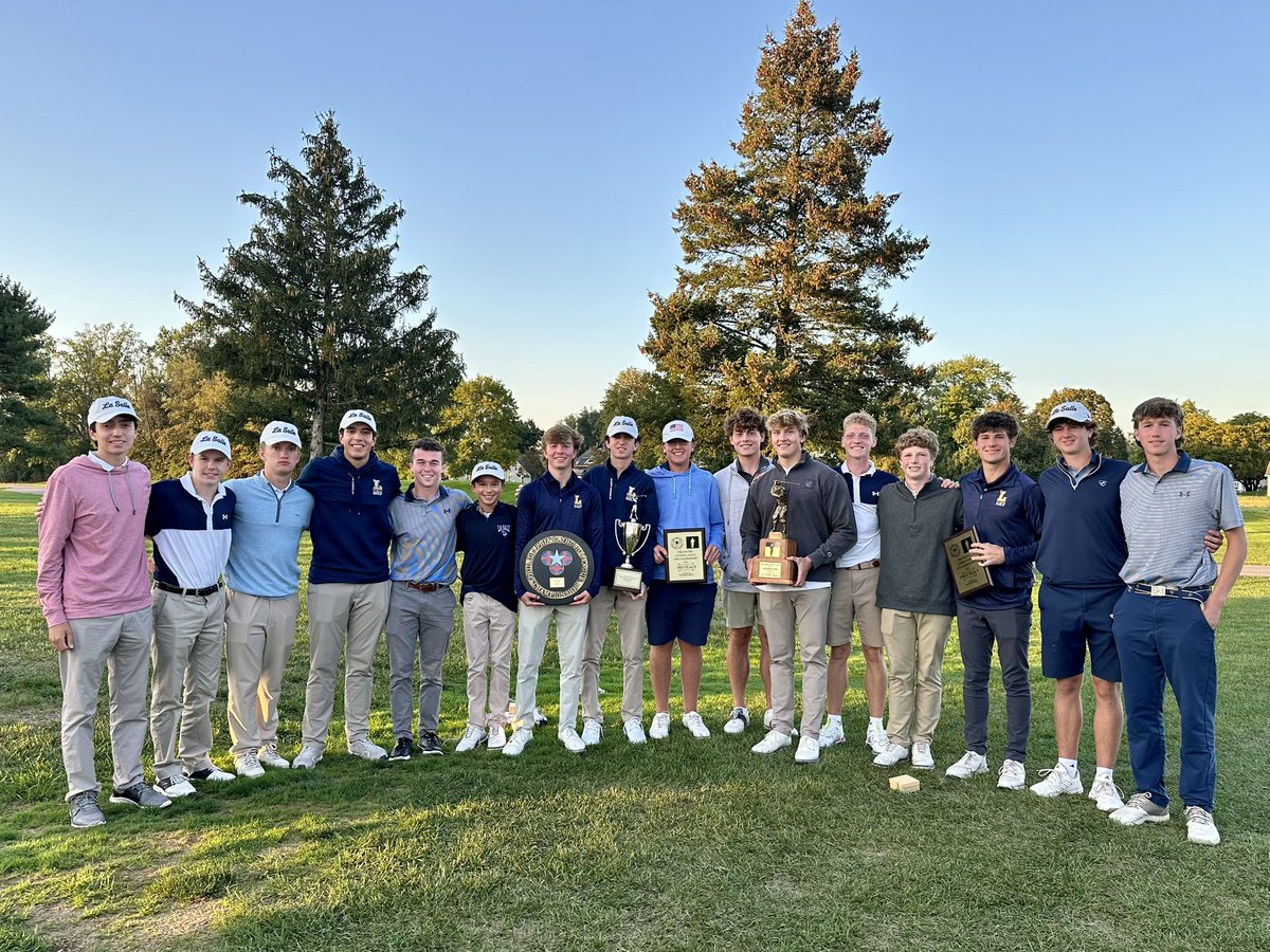 LaSalle_Sports's tweet photo. #LaSalleGolf captures their 21st Philadelphia Catholic League Championship since 2000 as 12 Explorers earned All-Catholic. https://t.co/usscj0WoKM