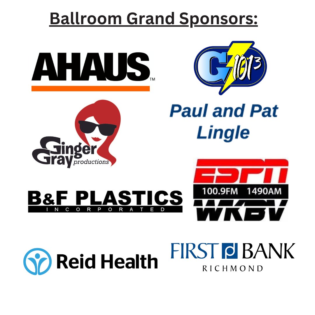IvyTechRichmond's tweet photo. Thanks to our Ballroom Grand Sponsors! 

We're looking forward to an evening of fun at Keys &amp; Cocktails, featuring Dueling Pianos International! 🎹🎵 https://t.co/hRxv7tXlll