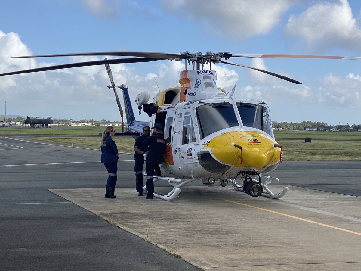 #RACQ #CQRescue has been tasked by <a href="/qldhealth/">Queensland Health</a> to a motor vehicle accident near Mt Coolon. More to come.