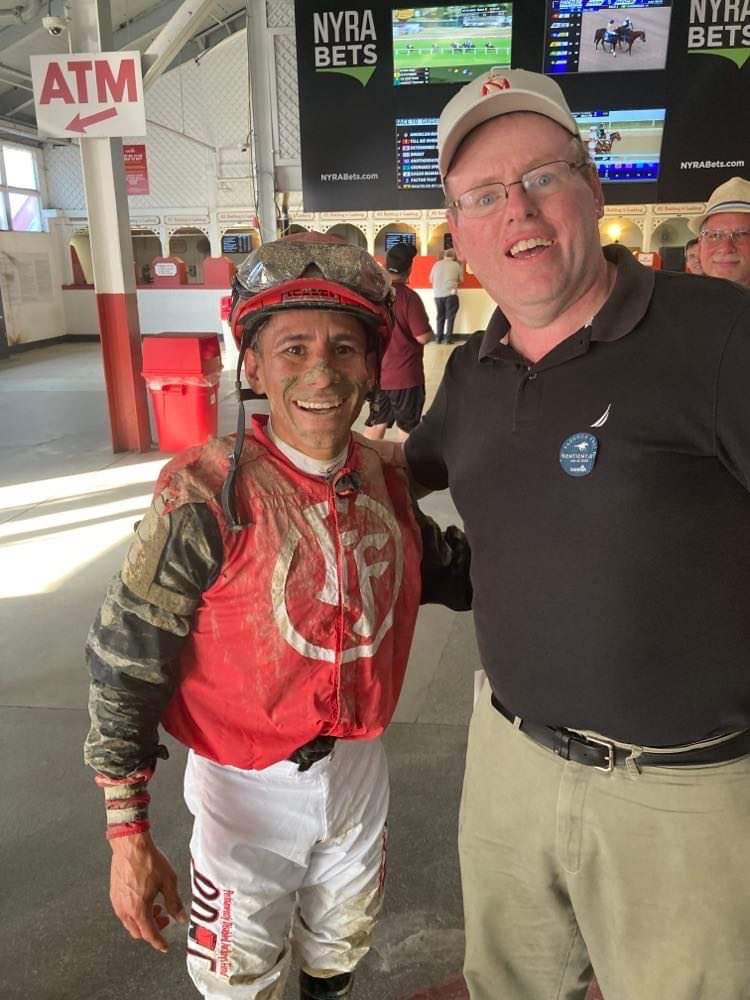 SPNnation74's tweet image. @JuniorandKellyA @VCarrasco28 @iradortiz @jockeykdavis 4 great riders who I’m honored to call friends. But what’s remarkable about them is the incredible amount of time they give back to the fans of racing. To all the great jockeys out there who give back daily I thank you! 👏🐎