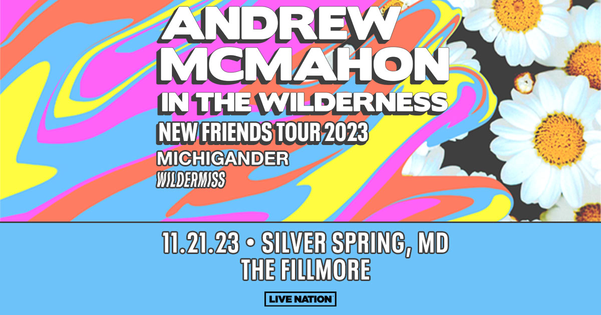 DC101's tweet photo. Tune in at 7:50PM for a chance to win tickets to see @andrewmcmahon perform LIVE at the @FillmoreSS on 11/21!! ๐โค๏ธโ๐ฅ
๐ง: https://t.co/OfaDFVRH27
@LiveNation
#andrewmcmahon #fillmoresilverspring #freetickets https://t.co/b6Gv9d3Fwa