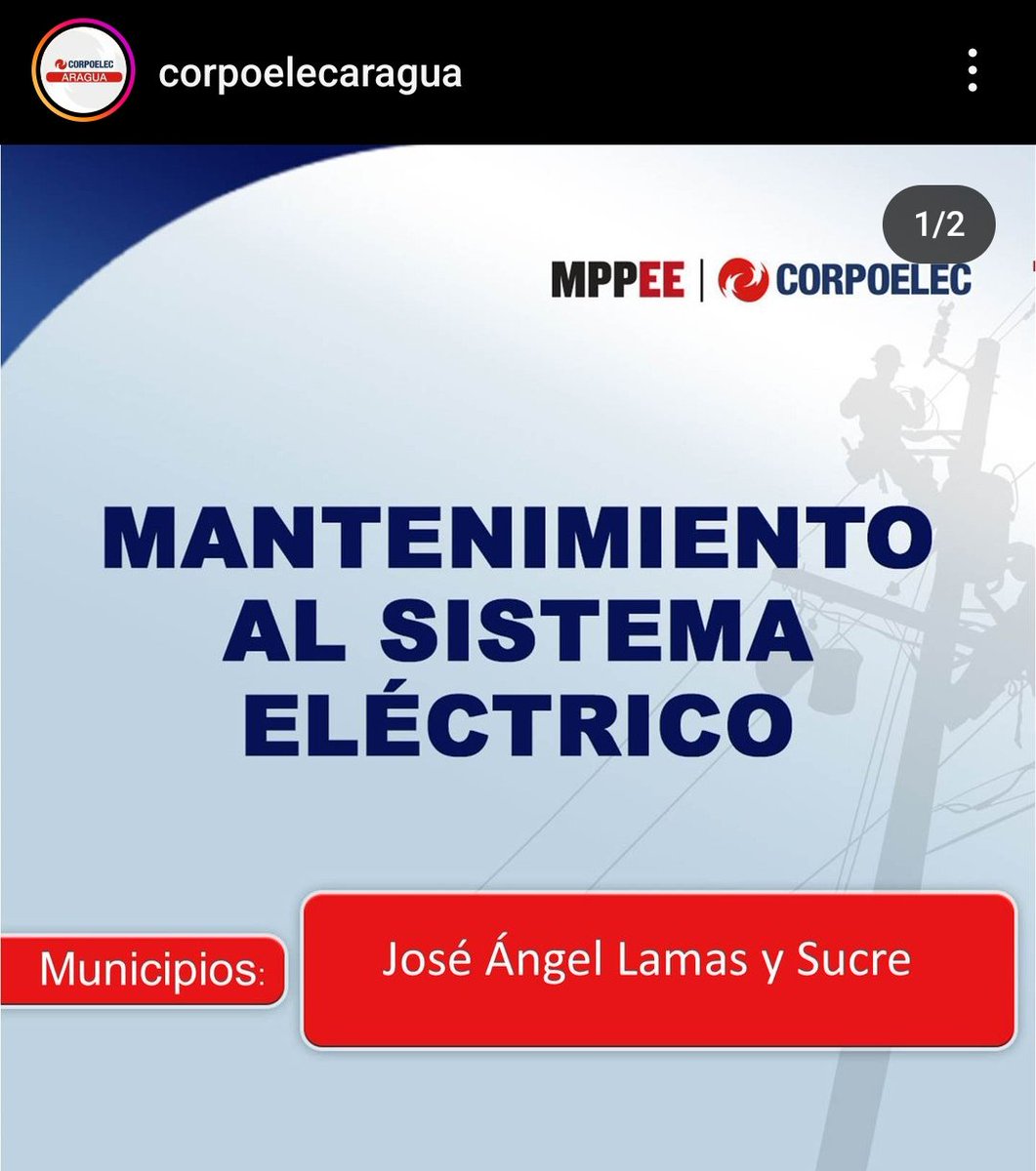 Pieri1509's tweet photo. @NicolasMaduro @NestorLReverol @CorpoelecInfo @CorpoelecAragua Buenas tardes, pese a la programación de racionamiento eléctrico, diariamente el sector de Santa Cruz zona industrial, Corocito, Los Mangos todos los días tenemos cortes. Está es hora que aún no llega el servicio. https://t.co/MV0l3upKNK