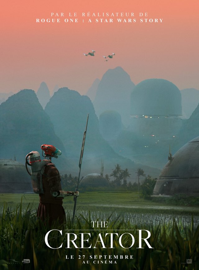 ThibaultLafont's tweet photo. Si vous avez du mal à trouver du fil blanc dans les jours qui viennent c’est parce que Gareth a utilisé le stock mondial pour coudre les clichés de son film… Un blockbuster des années 90, au mieux. #TheCreator https://t.co/oREnr0igD3