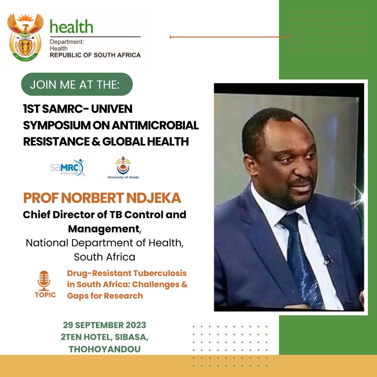 Symposium at University of Venda in Limpopo.