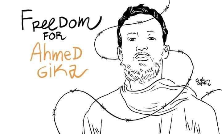 تم نقل احمد جيكا من عنبر الايراد واتسكن فى زنزانة الصحفي حمدي الزعيم 
Ahmed Gika was transferred from the revenue cell and placed in the cell of the journalist Hamdy al-Zaim
#الحرية_لاحمد_جيكا #الحرية_لحمدي_الزعيم 
#FreeThemAll