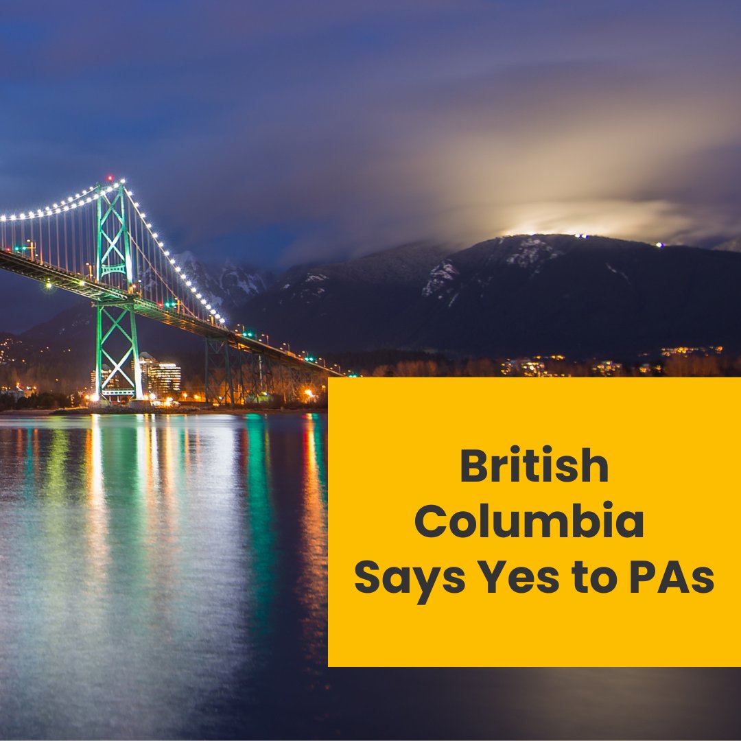 🚨Fantastic news out of B.C.!🚨

The British Columbia government has announced their intent to move forward to allow PAs in emergency room departments.

This is a fantastic move forward that will help ease pressure on the health system!

Read more: newswire.ca/news-releases/…
