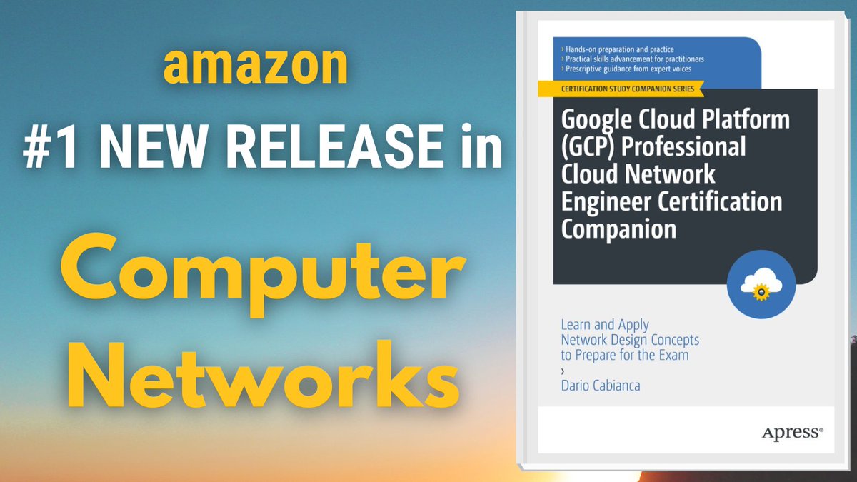 Apress's tweet image. Accelerate your #GCP learning journey with this self-paced guide by @dariosayz, a #1 New Release in #ComputerNetworks . 🌐💡 Unlock the power of GCP and ace the certification exam! #CloudSkills #CloudCertification #CloudNetworking bit.ly/3pyxL1a