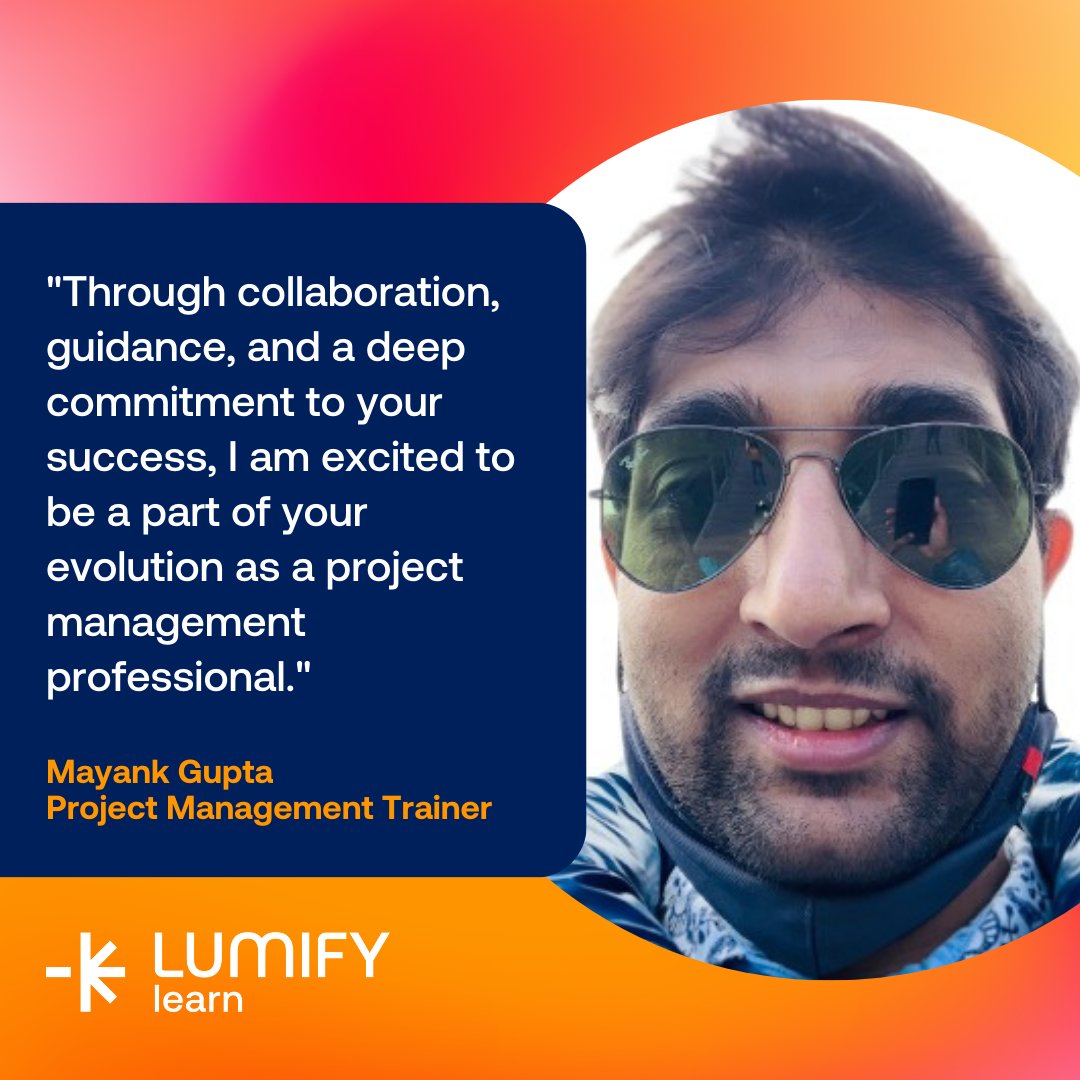 LumifyLearn's tweet image. Become a project management expert in no time with our Certified Project Management Professional course!

Enrol today: ow.ly/LQrY50PO9ya

#LumifyLearn #TrainerProfile #ProjectManagement