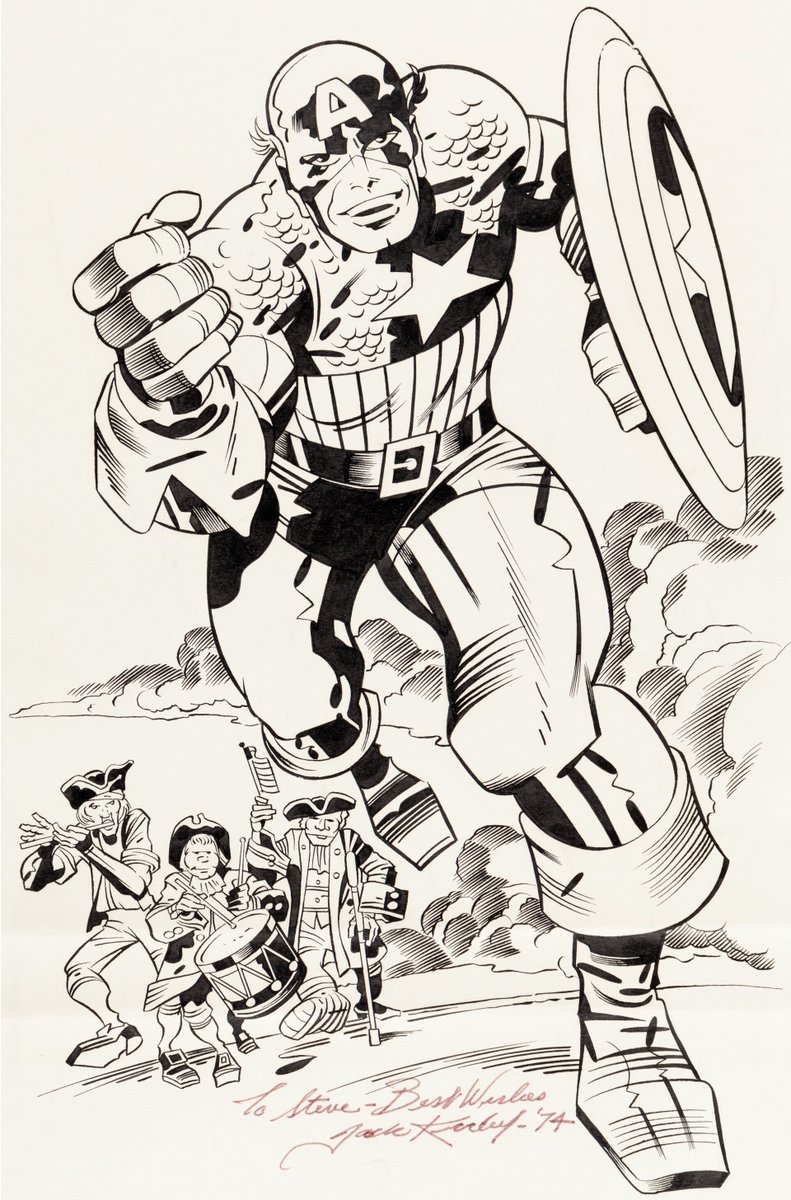 Captain America art by my grandfather, Jack Kirby