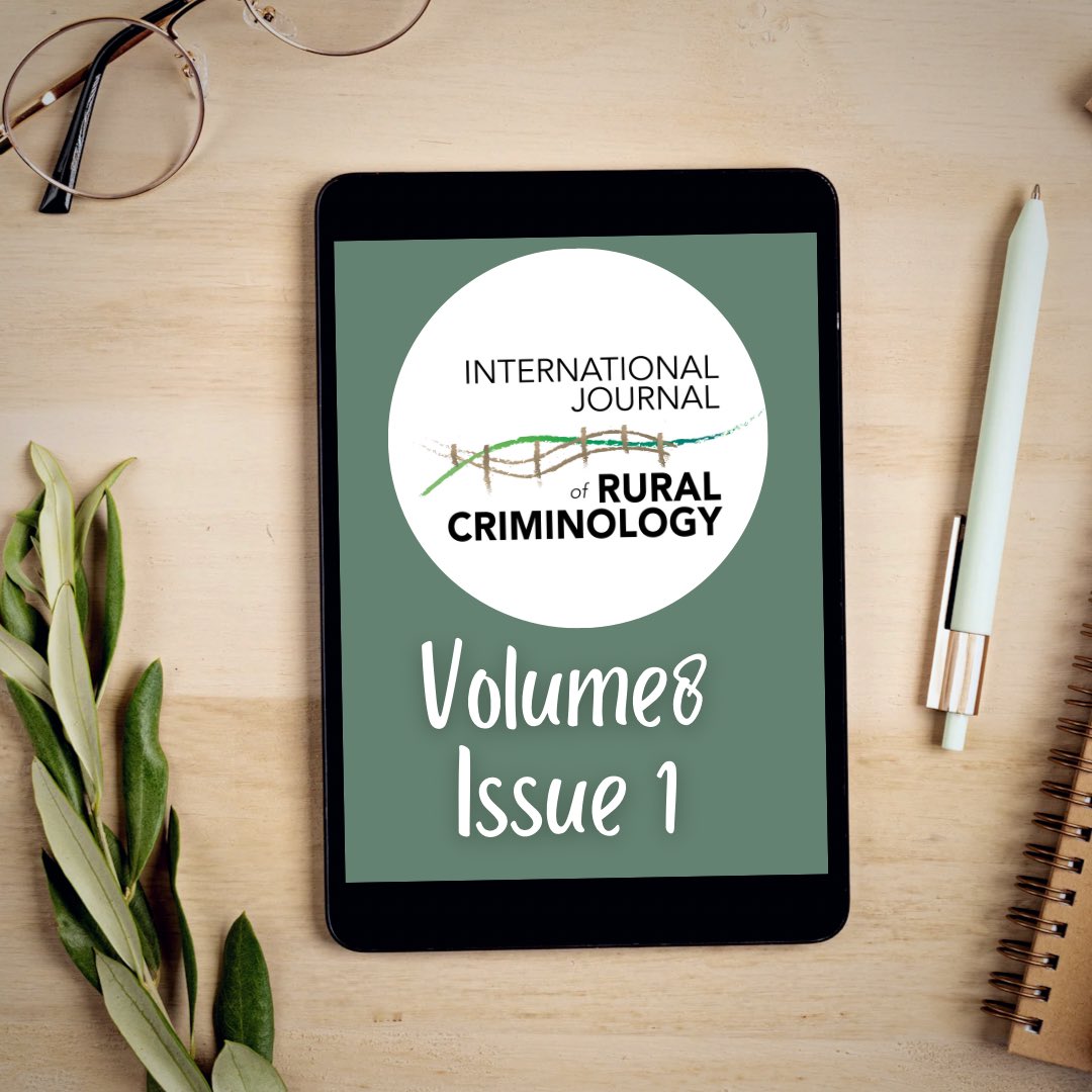 🚨🌾Volume 8, Issue 1 is live! 🌾🚨

It includes 5 articles, 1 research note, and 2 book reviews representing work from #rural communities in the United States, England, Ireland, Australia, and Kenya. 

Find them all here: ruralcriminology.org/index.php/IJRC…

#OpenAcess #Criminology