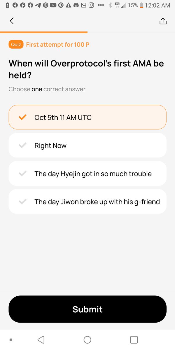 nfonuoha's tweet photo. 28/09/2023
GM
OVER PROTOCOL QUIZ FOR TODAY:

Q:When will Overprotocol’s first AMA be held? (@overprotocol) 

Answer:Oct 5th 11 AM UTC

Follow @nfonuoha for more
@tipcoineth $tip 
@sipcoineth $sip https://t.co/FL2QEG473J