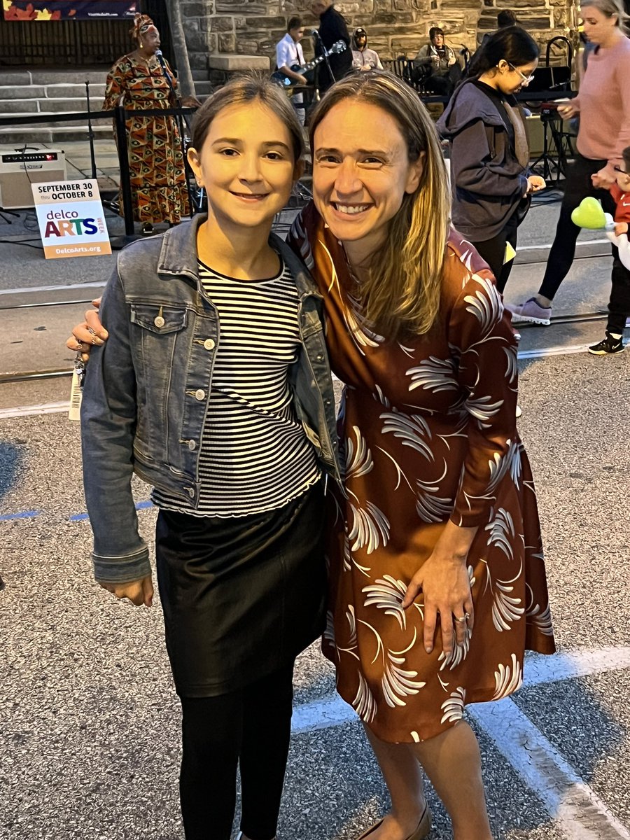 So proud of this Indian Lane Rock Star performing with her band at Dining Under the Stars 💜💚