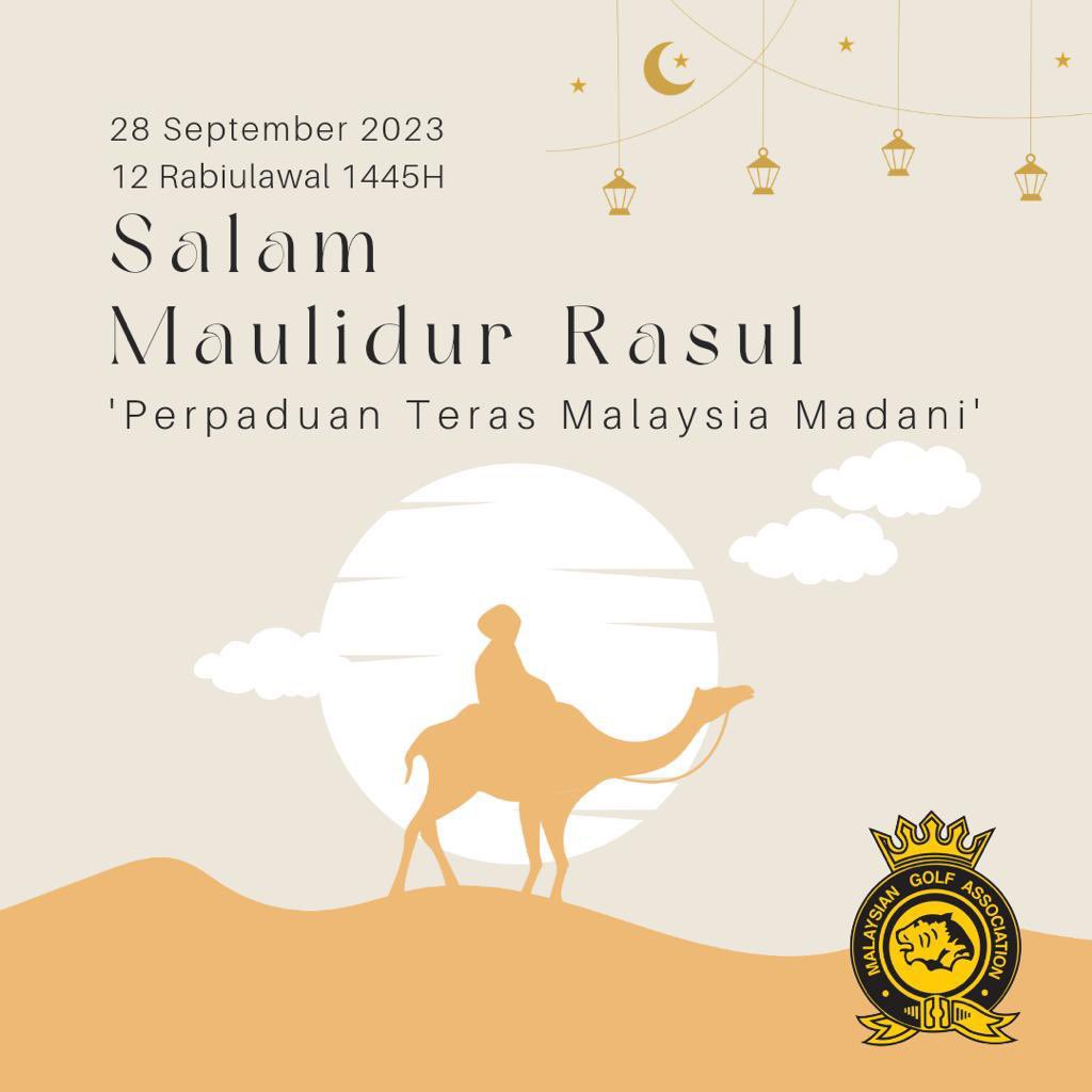 malaysiangolf's tweet photo. Salam Maulidur Rasul https://t.co/enWviR6DWv