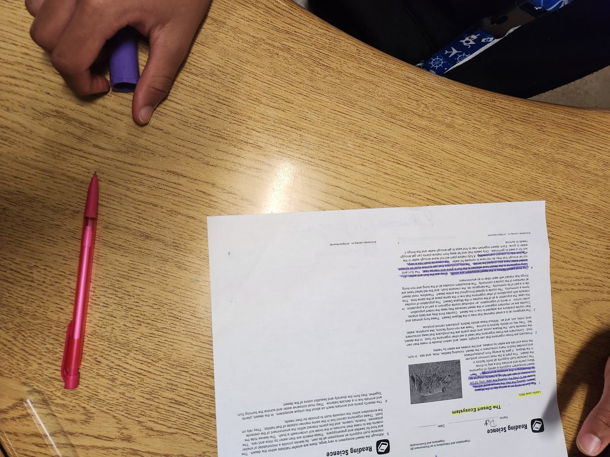 villa_sci's tweet image. Working on annotating and reading skills in science this week. 😊

#SamSide #LiteracyMatters #CrossCurriculumSkills #Ecosystems #HoustonScience