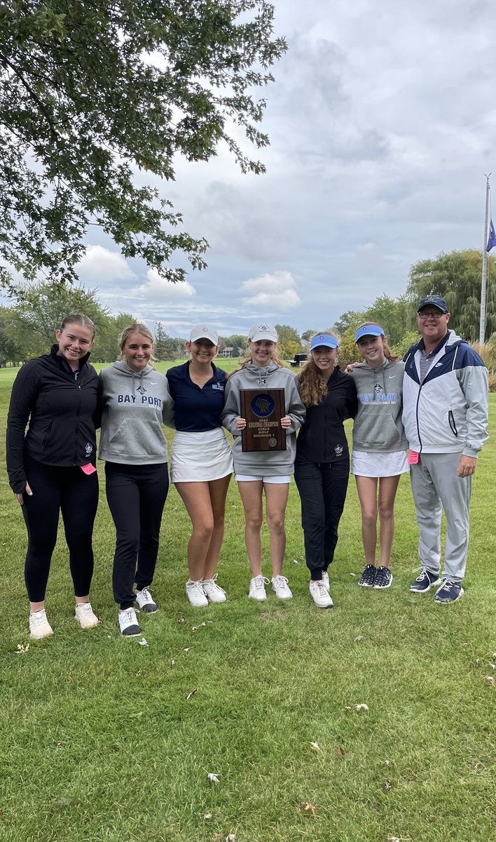 Pirates win their 6th straight <a href="/wiaawi/">WIAA</a> Regional Championship today at a rainy and windy Royal Scot. <a href="/adalynjgolf/">Adalyn Johnston</a> was medalist with a 76 (+4)!! <a href="/AvaBeranek/">Ava Beranek</a> was T-4 with a 81, <a href="/chloestrunkk/">Chloe Strunk</a> 7th with an 84 and <a href="/paytondudra/">Payton Dudra</a> shot an 86 to finish 10th. <a href="/BayPortHS/">Bay Port High School</a> <a href="/GCAOWI/">Golf Coaches Association of WI</a> <a href="/Wisdotgolf/">Wisconsin.Golf</a>