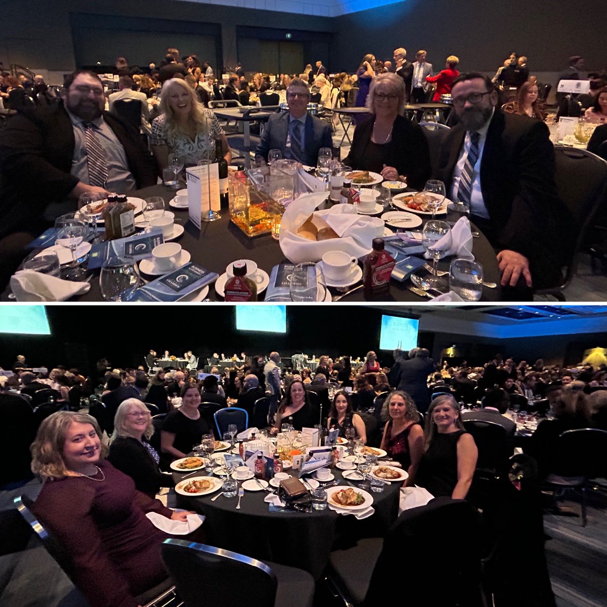 Our ⁦<a href="/LibroCU/">Libro Credit Union</a>⁩ tables are ready to celebrate all of the nominees and winners at tonight’s ⁦<a href="/LdnOntChamber/">London Chamber of Commerce</a>⁩ #BAA23 event! 🥂