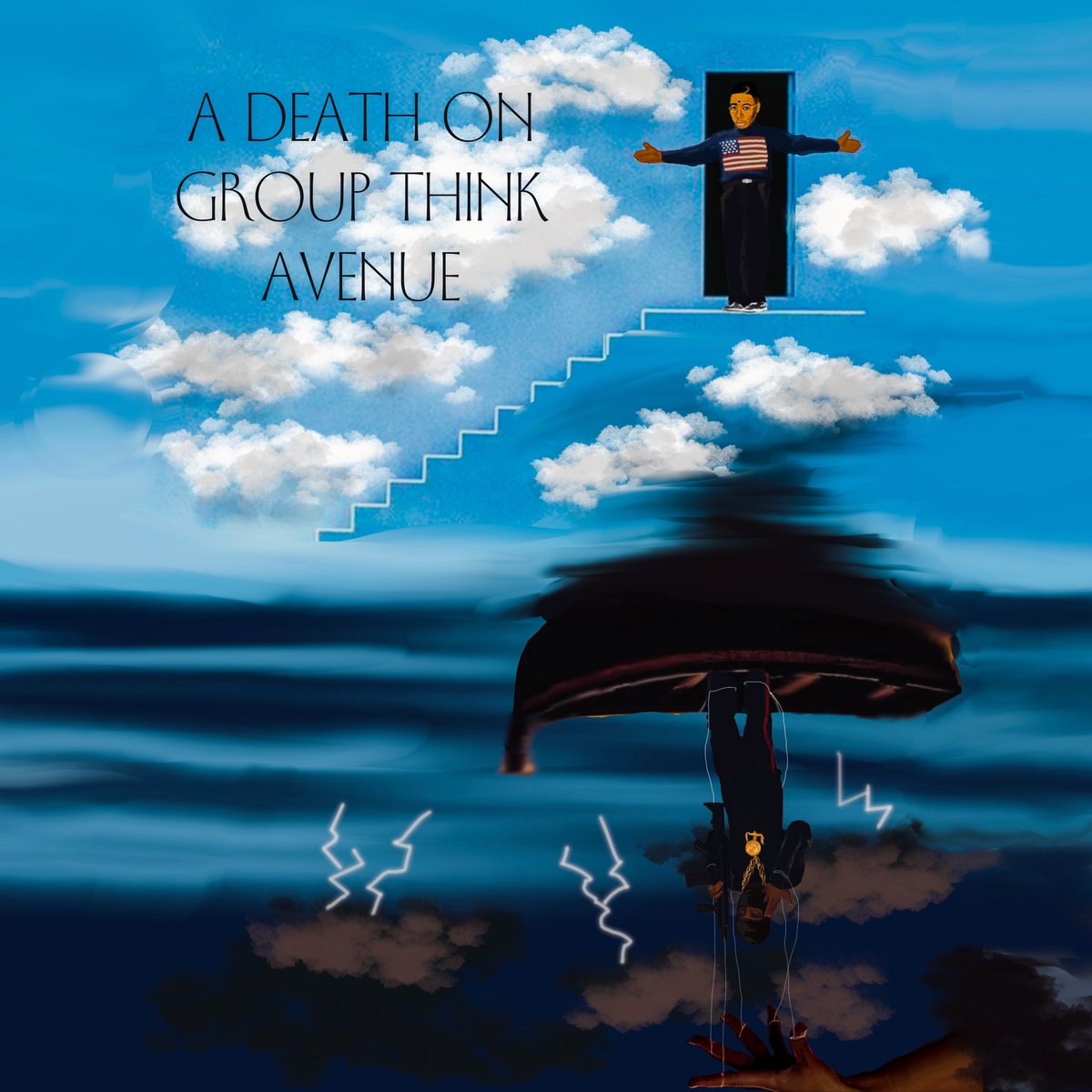 MUSICANDBUILDS's tweet image. “A DEATH ON GROUP THINK
AVENUE” 🪦 
October 20th🤲🏾

Produced by the great @grimesbeats 

Make sure you support real hip hop
And real Art! 
 Y’all know how we do
Mark the calendar!

But on another note
What does this album cover
Symbolize in your opinion??
