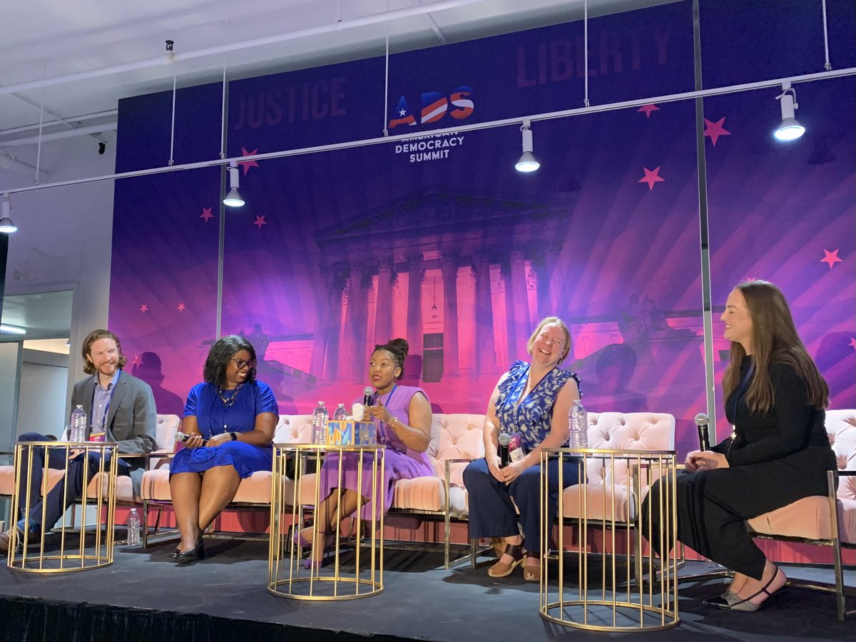 KyleHermanOhio's tweet image. At @RepresentUs’ #AmericanDemocracySummit, @InnovationOhio’s @TimsDesiree explains how #Ohio defended ballot initiatives! @FairnessProject’s Kelly Hall and @BallotStrategy’s Regina Berne expand on how exciting and important Ohio’s win was for #DefendingDirectDemocracy nationwide!