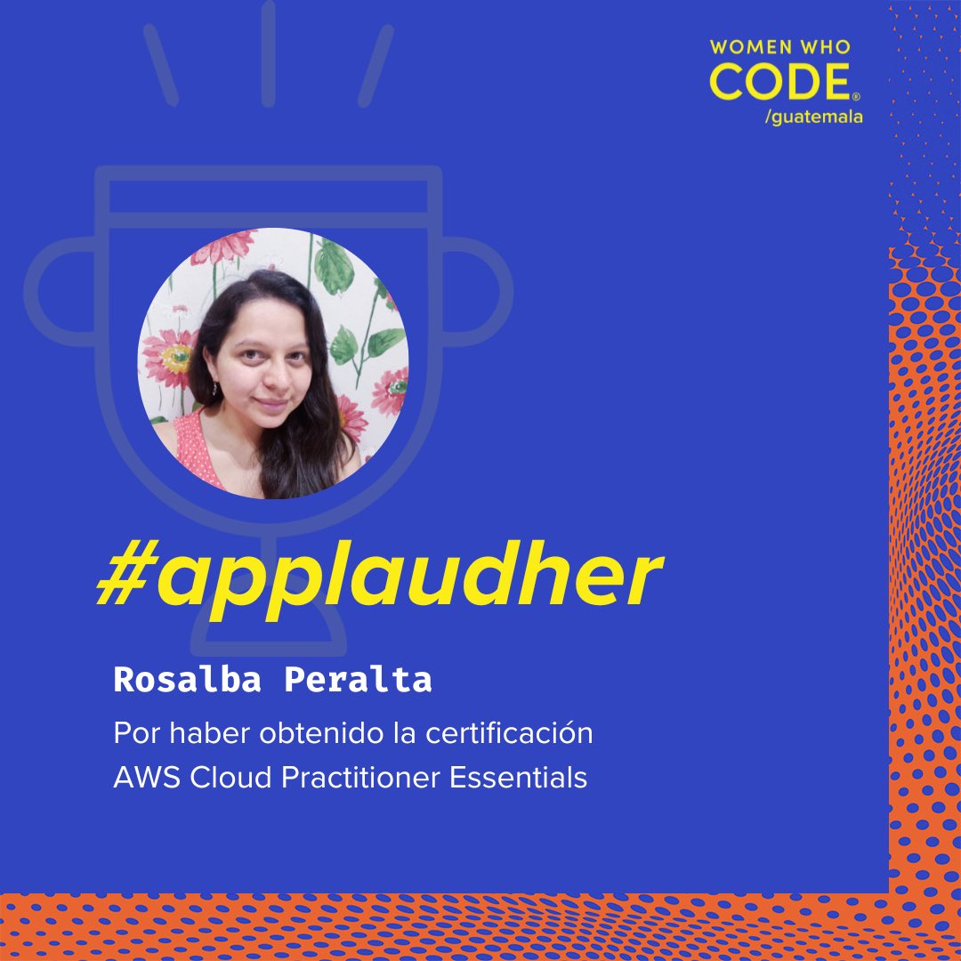 Felicitaciones Rosalba por haber obtenido tu certificación 🌟 #applaudher