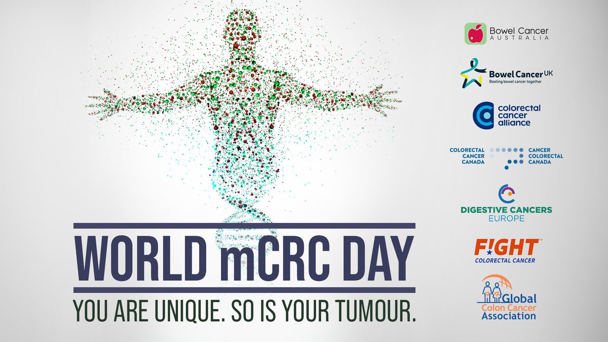 For World Metastatic Colorectal Cancer (mCRC) Day, we join our international charity partners in raising awareness of biomarkers. bit.ly/3kVZIYN You are unique. So is your tumour.⁠ #WorldMCRCDay #MetastaticBowelCancer #KnowYourBiomarker #Biomarker