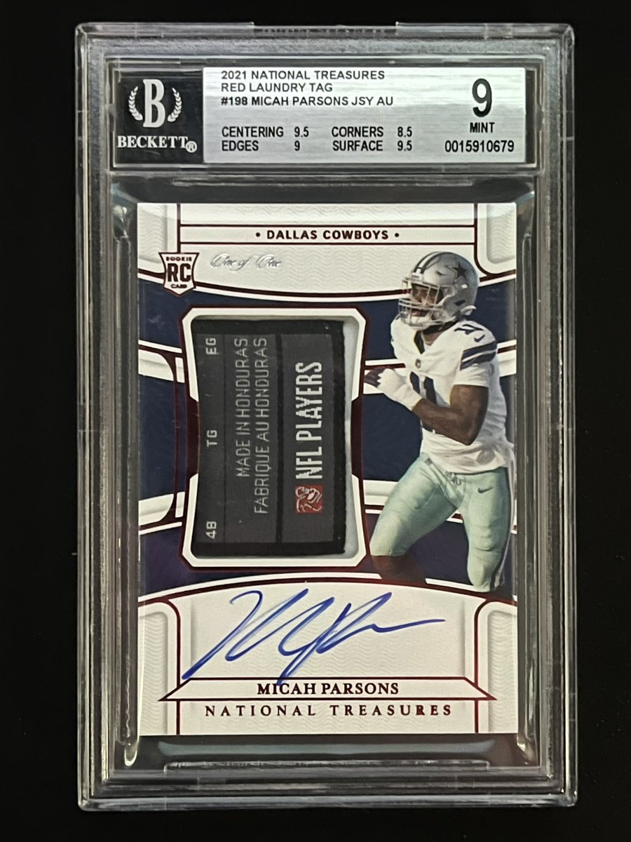 Hbazz25's tweet photo. @SCCTradingCards Micah parsons true 1/1 RPA https://t.co/NcHqOVHOZM