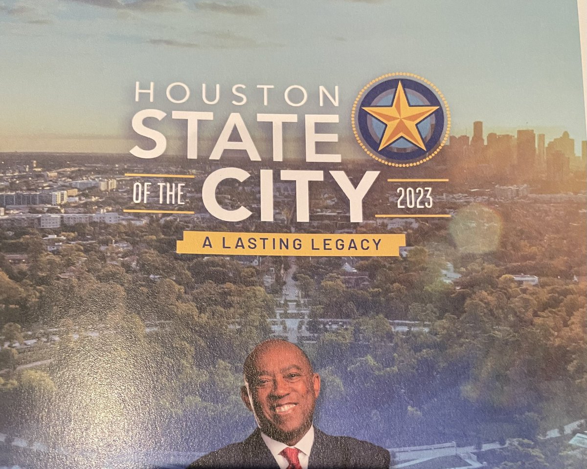 maty_orozco's tweet photo. Attended the City of Houston State of the City. Great to hear Mayor @SylvesterTurner reflect on his time in office, share highlights of accomplishments. #houstontx https://t.co/B7AHptQZ3F