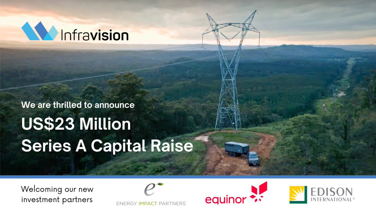 Infravision_UAS's tweet photo. Infravision lands $23M Series A funding to supercharge power grid modernization with drone upgrades & industry giants like @EnergyImpact_ & @Equinor @edisonintl. Clean energy revolution in action!
Read the press release 👉🏻 https://t.co/MB4LgpBhTs
#Infravision #EIP #Equinor #EIX https://t.co/eIsvPg6izi