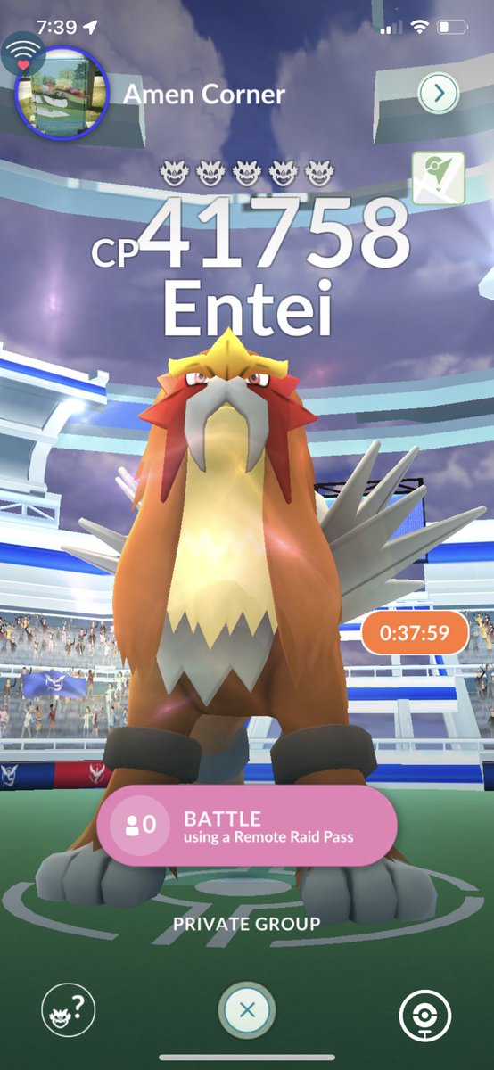 _strikhedonia__'s tweet image. Who wants to join #Entei #PokemonGO #PokemonRaid