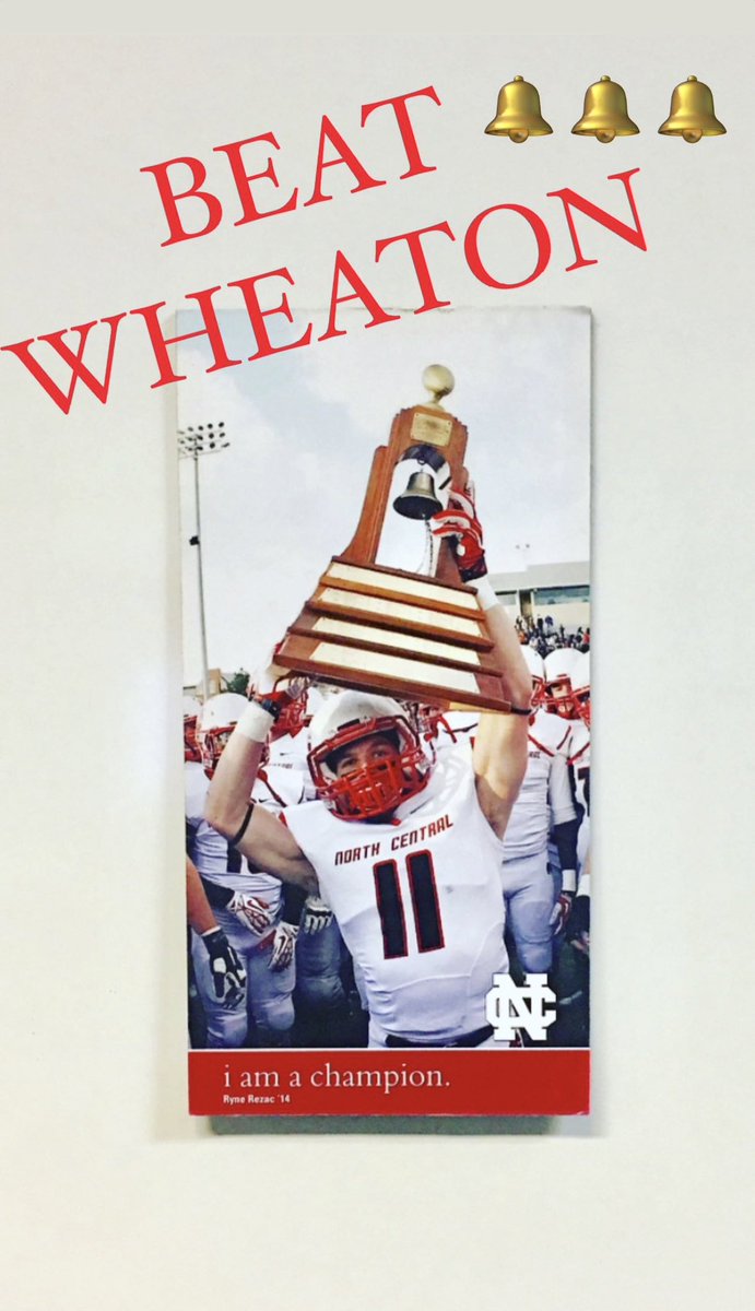 RyneRezac's tweet photo. BEST WEEK OF THE YEAR!!!!!
@football_ncc takes on WHEATON!!!! #KeepTheBell #NCC https://t.co/x9ryEEO7jI