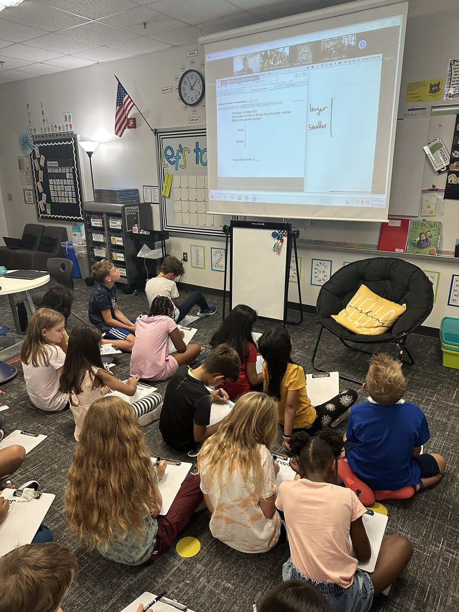 harrison579's tweet photo. Mrs. Klembaraโs class LoVeD participating in their first LIVE #tangytuesday ! @KlembaraK @gregtangmath @SpearsElem #communication #beyondtheclassroom https://t.co/ATzg8Pnce6
