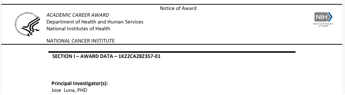 I'm very happy to share my recent NCI K22 Transition Career Development Award from @theNCI . This award investigates prognostic and radiomic signatures in prostate cancer patients on active surveillance. @MIRimaging @WUSTL @WUSTLmed #MIRresearch