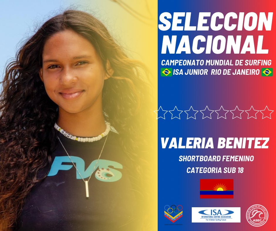 GlobalSrs's tweet photo. Valeria Benítez al campeonato mundial junior en brasil puerto Cabello dirá presente en este compromiso internacional https://t.co/qdgvjJH2kl